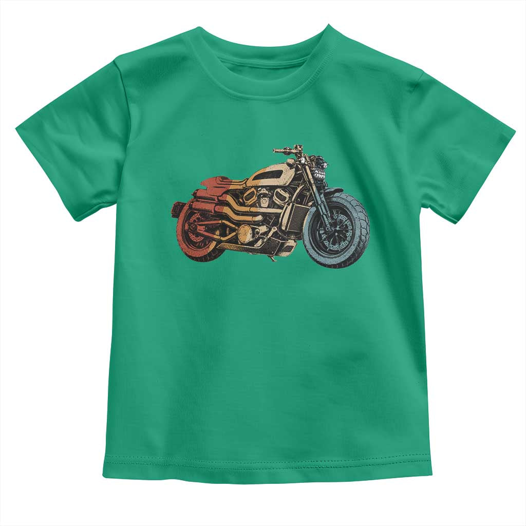 Vintage Motorcycle Toddler T Shirt Retro Rider Graphic Motorcycle Enthusiasts Bikers Club