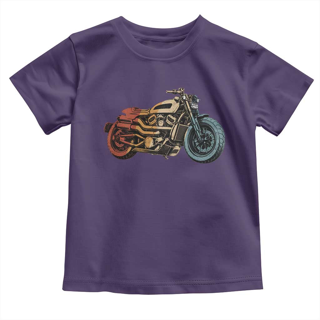 Vintage Motorcycle Toddler T Shirt Retro Rider Graphic Motorcycle Enthusiasts Bikers Club