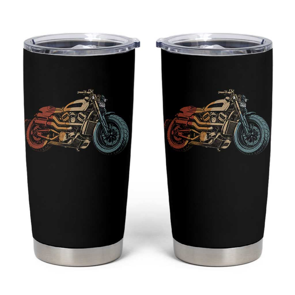 Vintage Motorcycle Tumbler Cup Retro Rider Graphic Motorcycle Enthusiasts Bikers Club