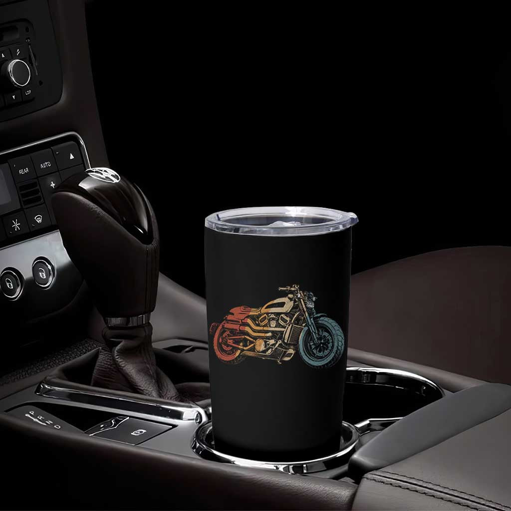 Vintage Motorcycle Tumbler Cup Retro Rider Graphic Motorcycle Enthusiasts Bikers Club