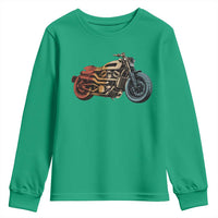 Vintage Motorcycle Youth Sweatshirt Retro Rider Graphic Motorcycle Enthusiasts Bikers Club