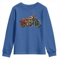 Vintage Motorcycle Youth Sweatshirt Retro Rider Graphic Motorcycle Enthusiasts Bikers Club