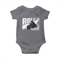 Ride It Like You Stole It Skeleton Biker Baby Onesie Vintage Motorcycle Rider