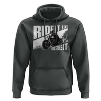 Ride It Like You Stole It Skeleton Biker Hoodie Vintage Motorcycle Rider