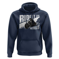Ride It Like You Stole It Skeleton Biker Hoodie Vintage Motorcycle Rider