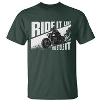 Ride It Like You Stole It Skeleton Biker T Shirt Vintage Motorcycle Rider