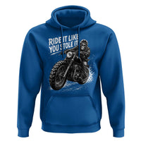 Ride It Like You Stole It Skeleton Rider Vintage Motorcycle Graphic Hoodie Biker Enthusiasts