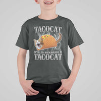 Tacocat Spelled Backwards Is Tacocat T Shirt For Kid Funny Cat Gift 90s Bootleg - Wonder Print Shop