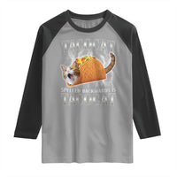 Tacocat Spelled Backwards Is Tacocat Raglan Shirt Funny Cat Gift 90s Bootleg - Wonder Print Shop