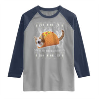 Tacocat Spelled Backwards Is Tacocat Raglan Shirt Funny Cat Gift 90s Bootleg - Wonder Print Shop