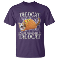 Tacocat Spelled Backwards Is Tacocat T Shirt Funny Cat Gift 90s Bootleg - Wonder Print Shop