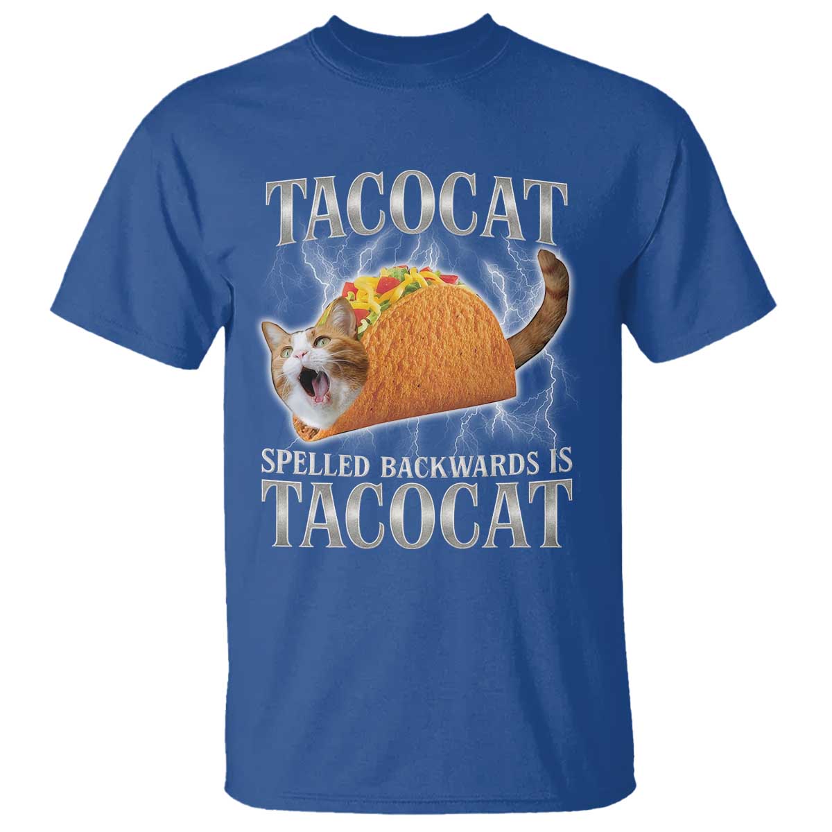Tacocat Spelled Backwards Is Tacocat T Shirt Funny Cat Gift 90s Bootleg - Wonder Print Shop