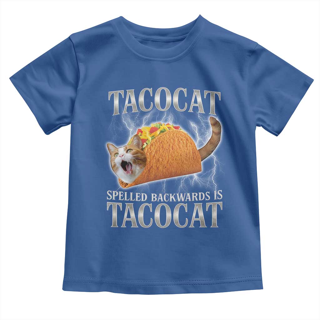 Tacocat Spelled Backwards Is Tacocat Toddler T Shirt Funny Cat Gift 90s Bootleg - Wonder Print Shop