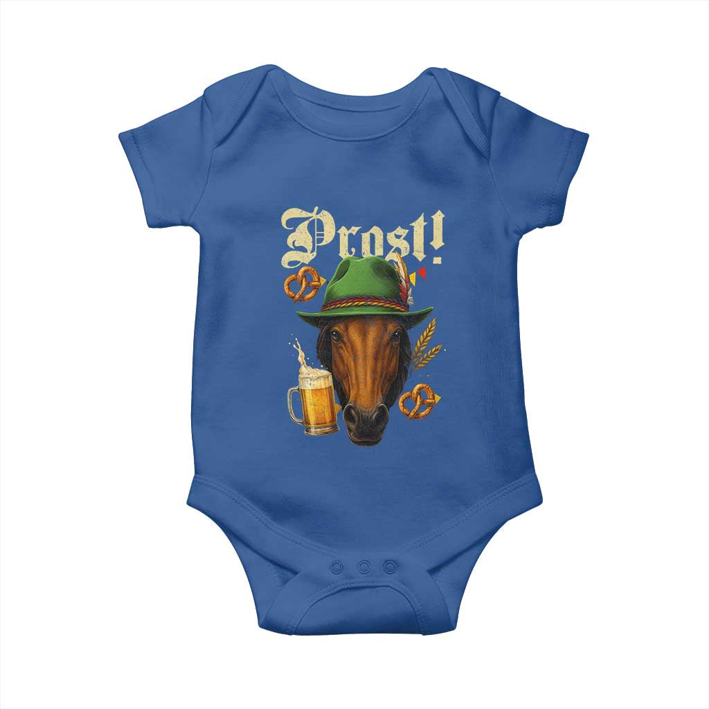 Oktoberfest Horse Baby Onesie German Octoberfest Beer Prost Drinking - Wonder Print Shop