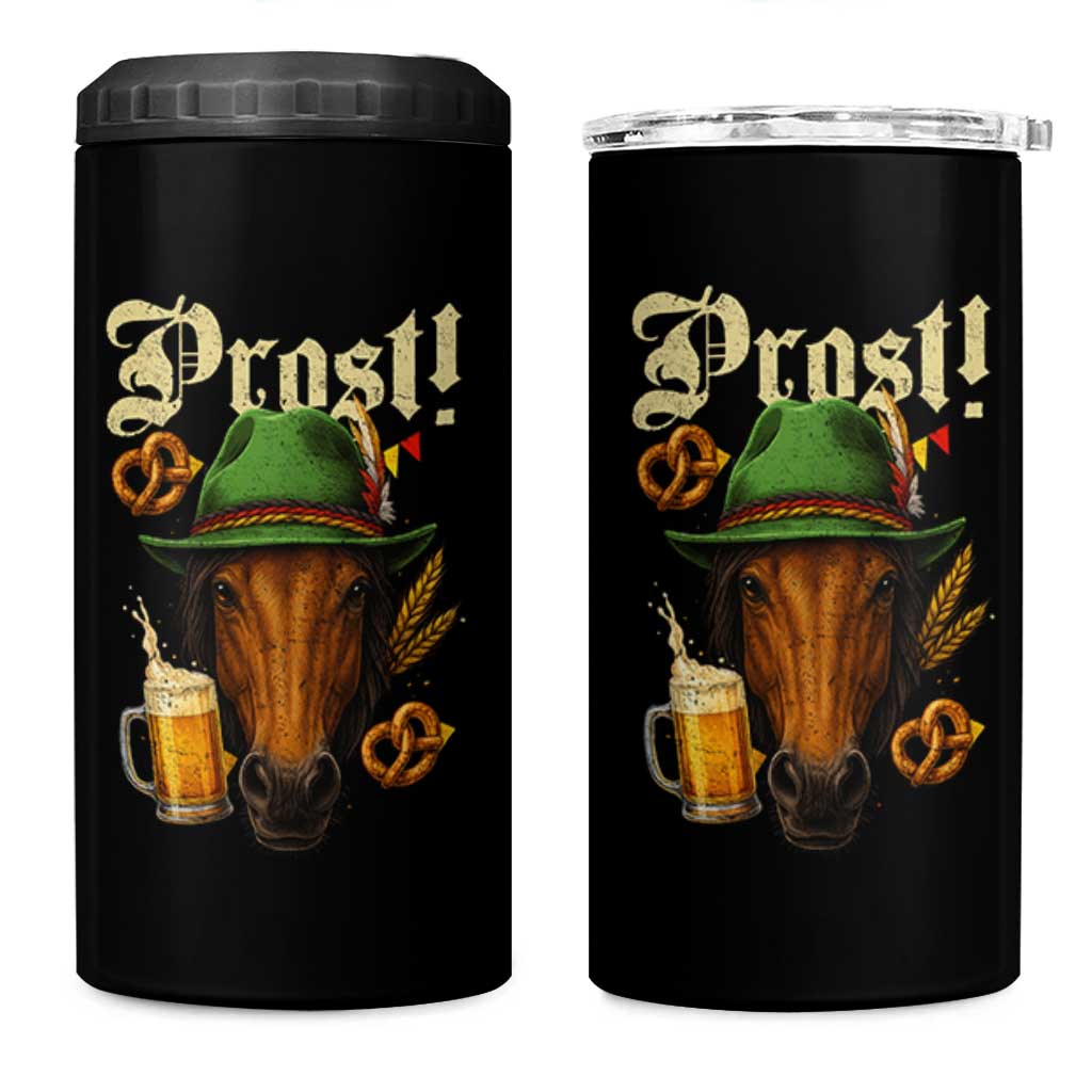 Oktoberfest Horse 4 in 1 Can Cooler Tumbler German Octoberfest Beer Prost Drinking - Wonder Print Shop