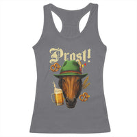 Oktoberfest Horse Racerback Tank Top German Octoberfest Beer Prost Drinking - Wonder Print Shop