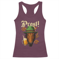 Oktoberfest Horse Racerback Tank Top German Octoberfest Beer Prost Drinking - Wonder Print Shop