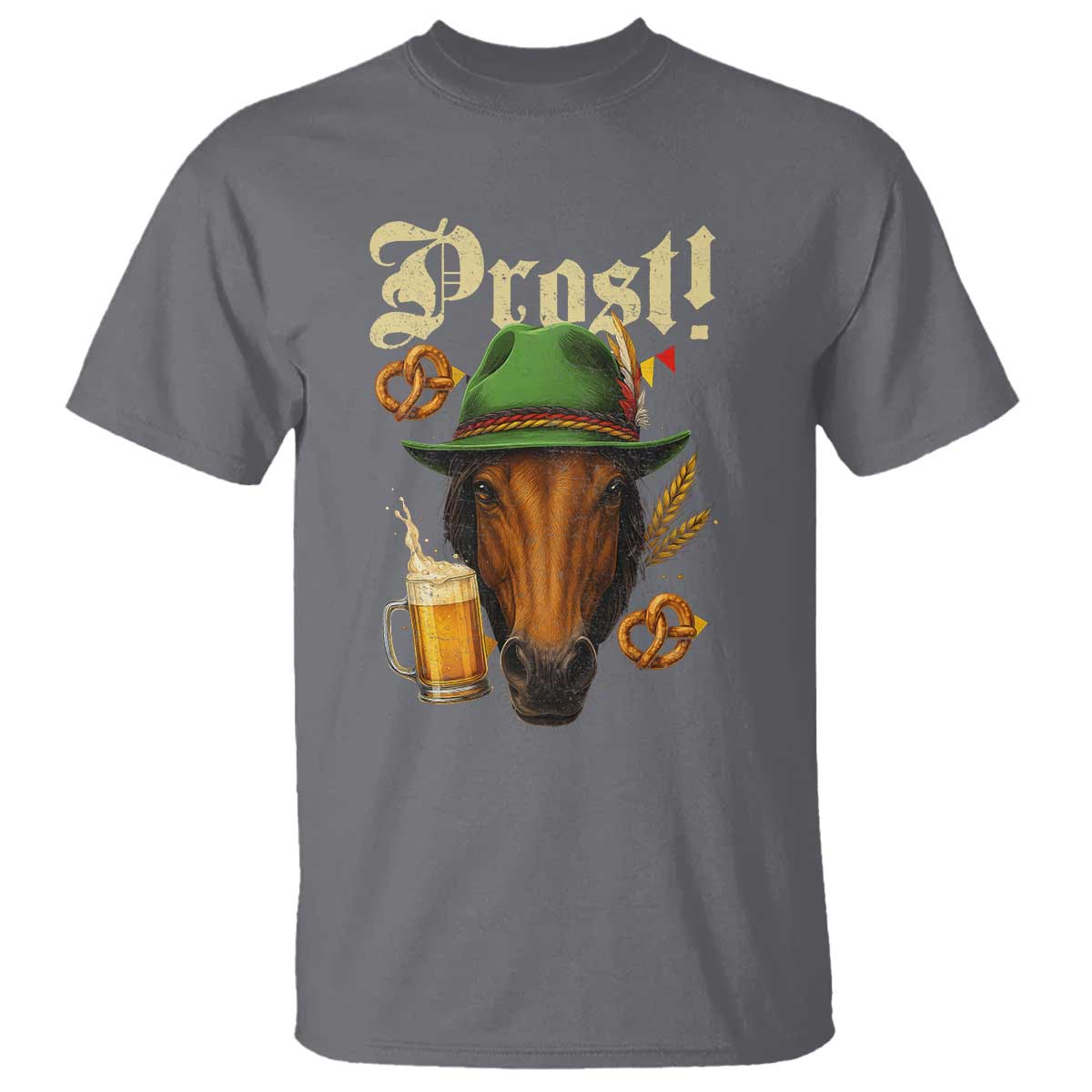 Oktoberfest Horse T Shirt German Octoberfest Beer Prost Drinking - Wonder Print Shop
