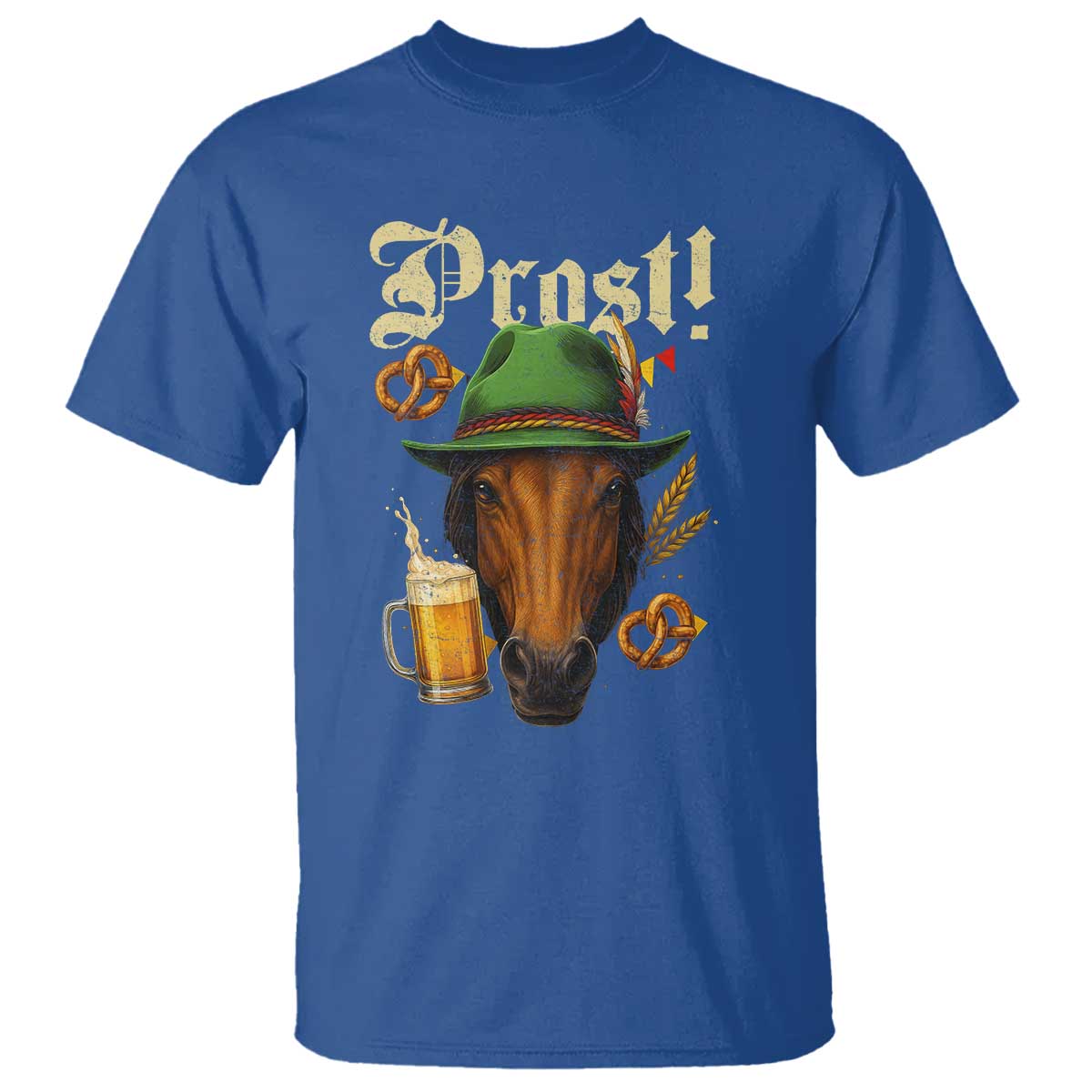 Oktoberfest Horse T Shirt German Octoberfest Beer Prost Drinking - Wonder Print Shop