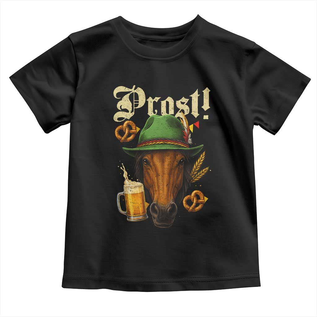 Oktoberfest Horse Toddler T Shirt German Octoberfest Beer Prost Drinking - Wonder Print Shop