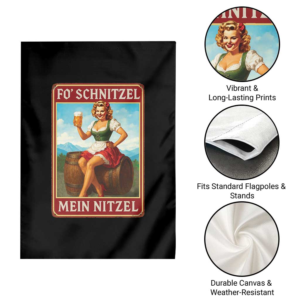 Funny Oktoberfest Garden Flag German Octoberfest Matching Drinking Beer Pun Up Girl - Wonder Print Shop