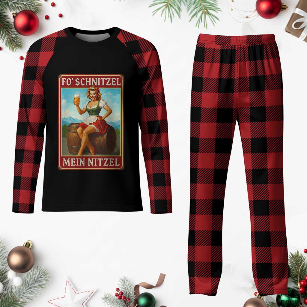 Funny Oktoberfest Plaid Pajama Set German Octoberfest Matching Drinking Beer Pun Up Girl - Wonder Print Shop