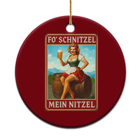 Funny Oktoberfest Ceramic Ornament German Octoberfest Matching Drinking Beer Pun Up Girl - Wonder Print Shop