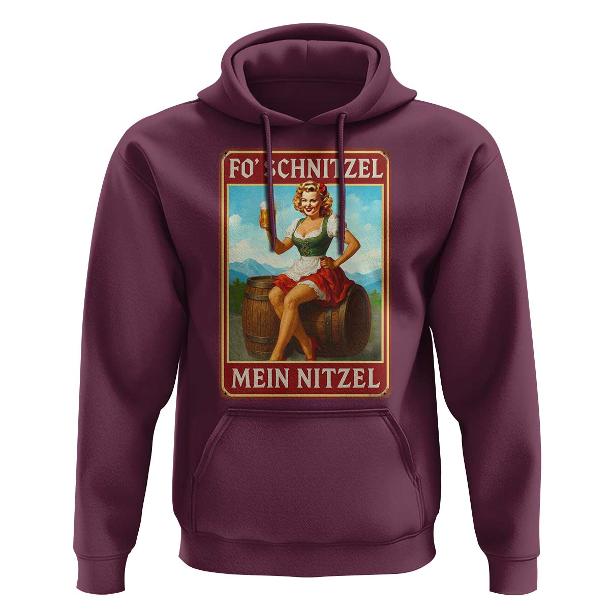 Funny Oktoberfest Hoodie German Octoberfest Matching Drinking Beer Pun Up Girl - Wonder Print Shop