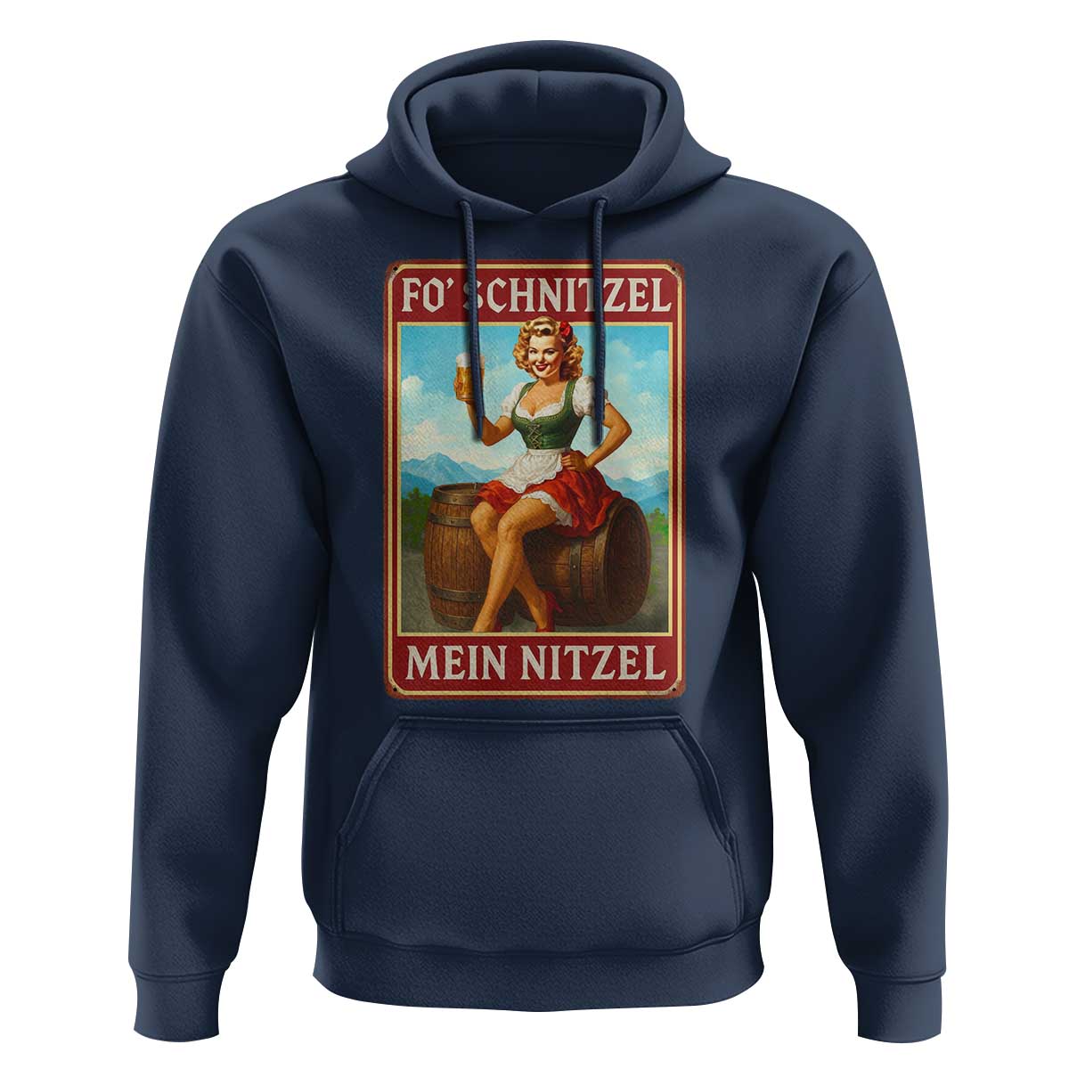Funny Oktoberfest Hoodie German Octoberfest Matching Drinking Beer Pun Up Girl - Wonder Print Shop