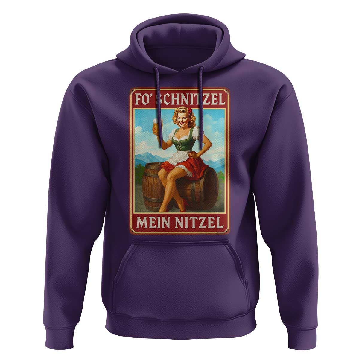 Funny Oktoberfest Hoodie German Octoberfest Matching Drinking Beer Pun Up Girl - Wonder Print Shop