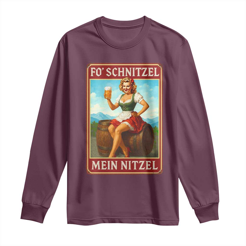 Funny Oktoberfest Long Sleeve Shirt German Octoberfest Matching Drinking Beer Pun Up Girl - Wonder Print Shop
