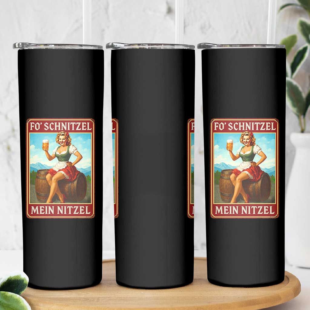 Funny Oktoberfest Skinny Tumbler German Octoberfest Matching Drinking Beer Pun Up Girl - Wonder Print Shop