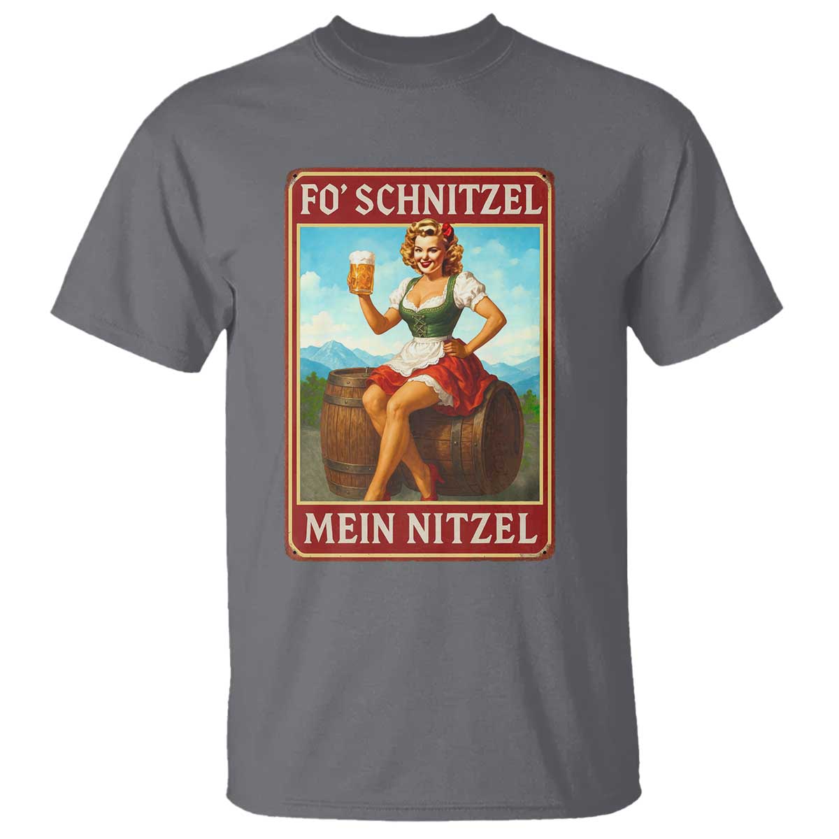 Funny Oktoberfest T Shirt German Octoberfest Matching Drinking Beer Pun Up Girl - Wonder Print Shop