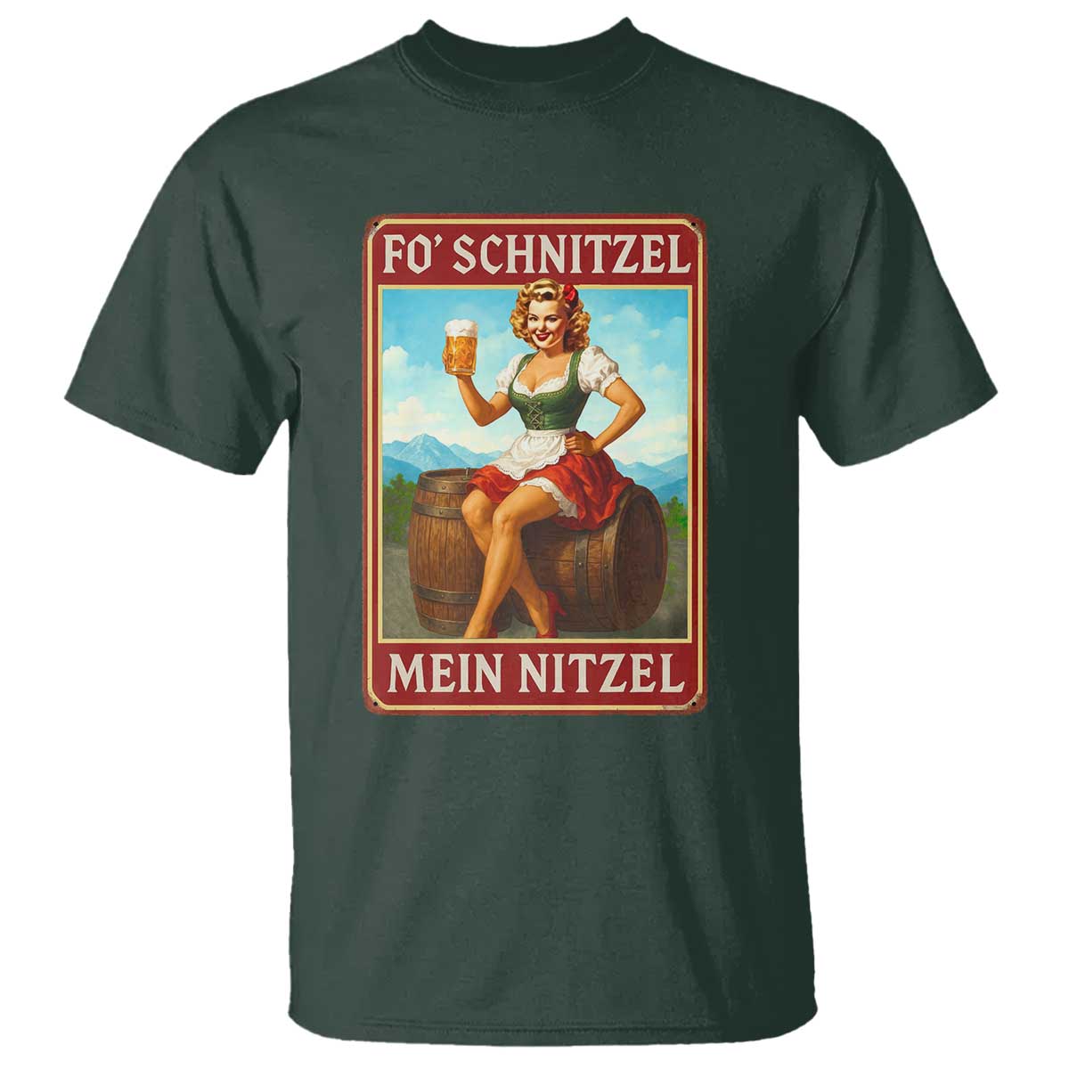 Funny Oktoberfest T Shirt German Octoberfest Matching Drinking Beer Pun Up Girl - Wonder Print Shop