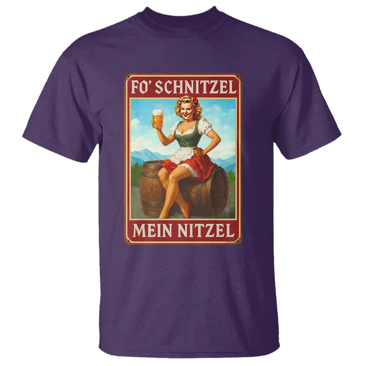 Funny Oktoberfest T Shirt German Octoberfest Matching Drinking Beer Pun Up Girl - Wonder Print Shop