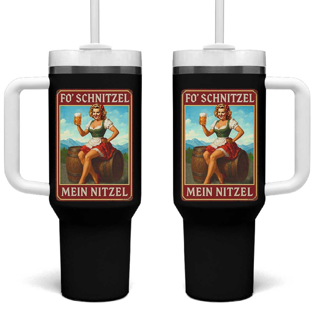 Funny Oktoberfest Tumbler With Handle German Octoberfest Matching Drinking Beer Pun Up Girl - Wonder Print Shop