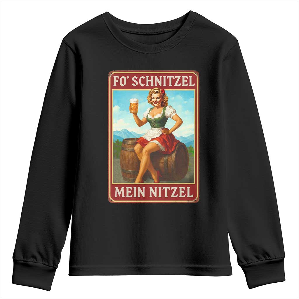 Funny Oktoberfest Youth Sweatshirt German Octoberfest Matching Drinking Beer Pun Up Girl - Wonder Print Shop