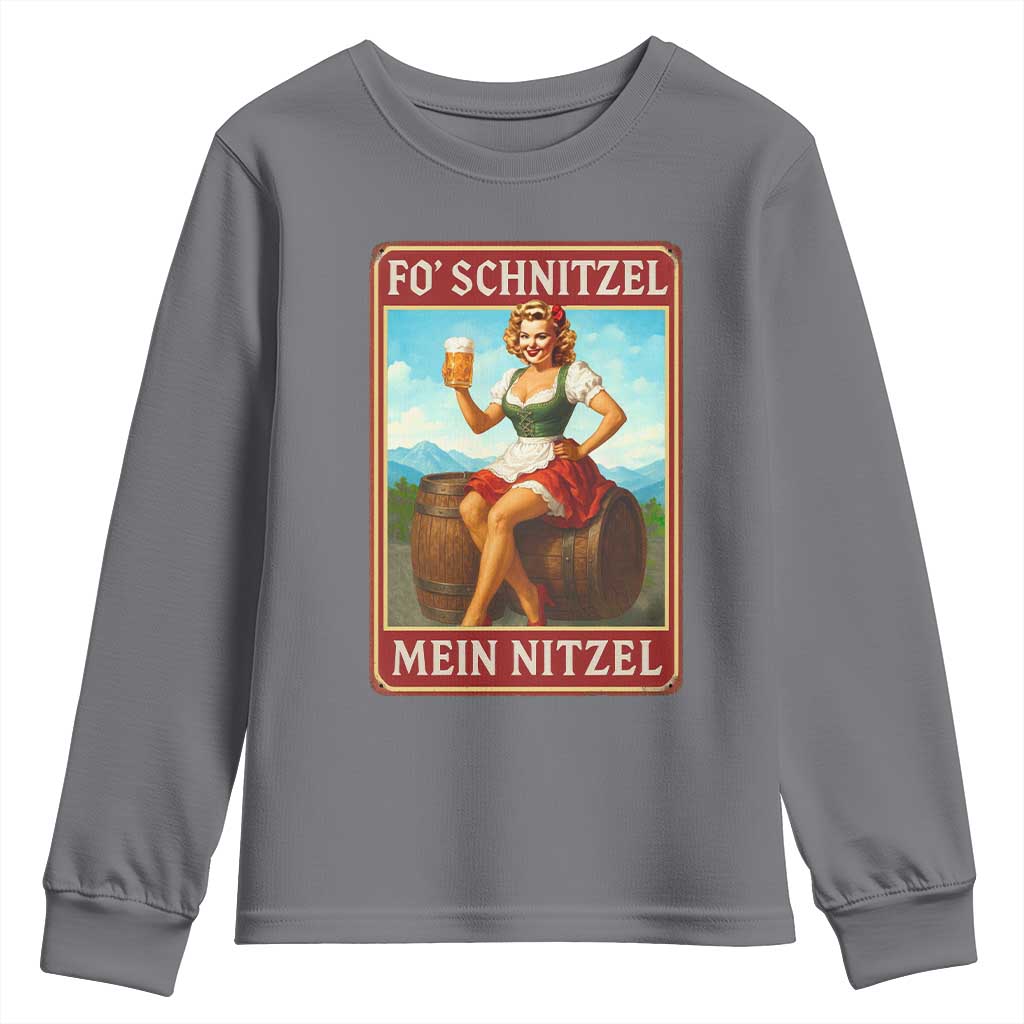 Funny Oktoberfest Youth Sweatshirt German Octoberfest Matching Drinking Beer Pun Up Girl - Wonder Print Shop