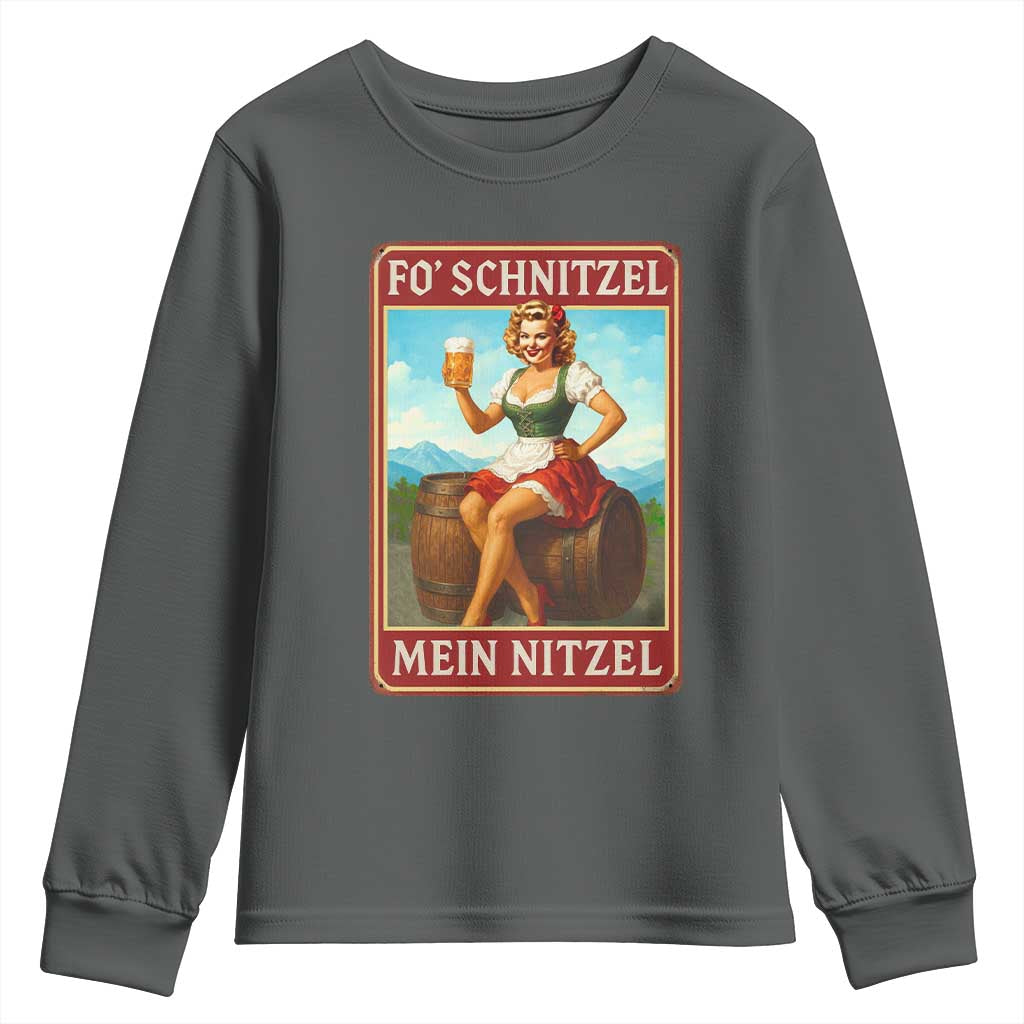 Funny Oktoberfest Youth Sweatshirt German Octoberfest Matching Drinking Beer Pun Up Girl - Wonder Print Shop
