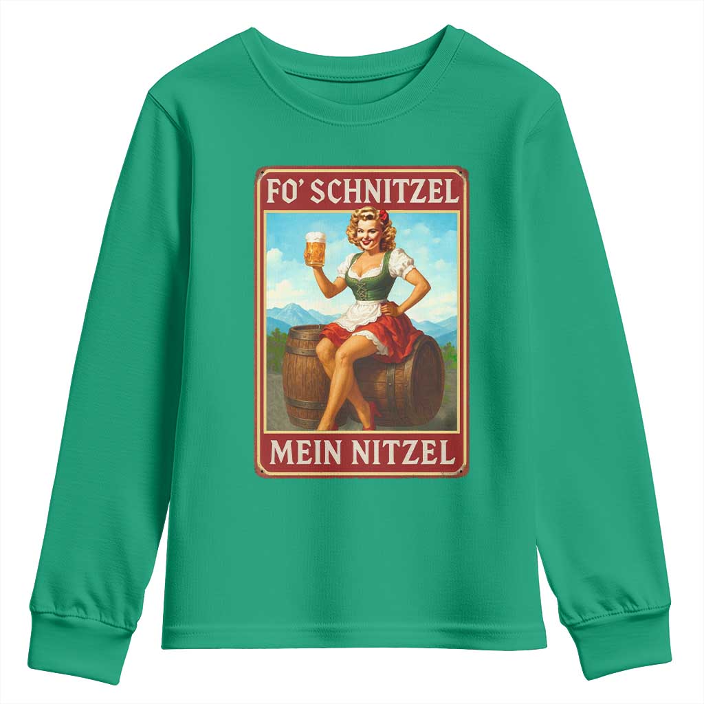 Funny Oktoberfest Youth Sweatshirt German Octoberfest Matching Drinking Beer Pun Up Girl - Wonder Print Shop