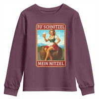 Funny Oktoberfest Youth Sweatshirt German Octoberfest Matching Drinking Beer Pun Up Girl - Wonder Print Shop