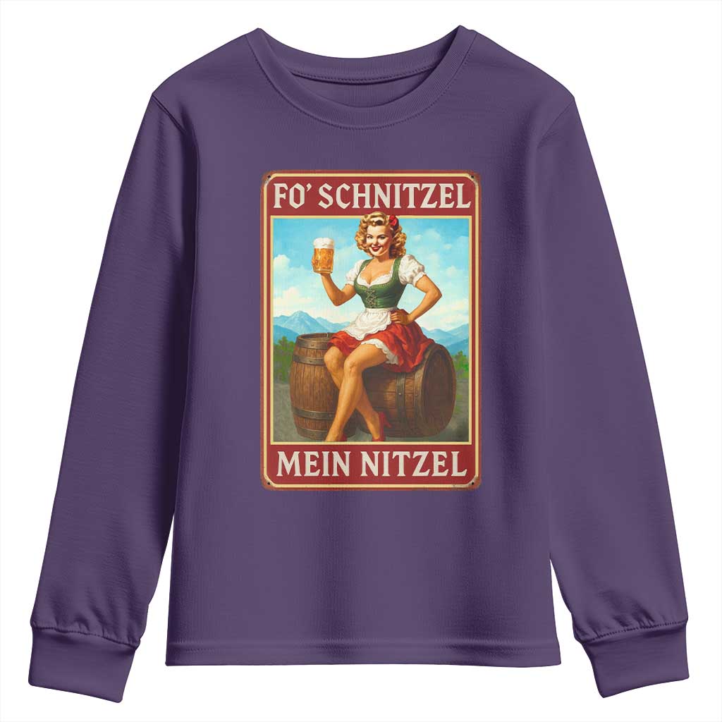 Funny Oktoberfest Youth Sweatshirt German Octoberfest Matching Drinking Beer Pun Up Girl - Wonder Print Shop