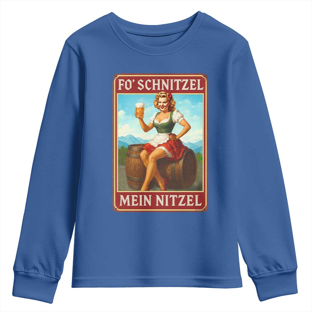 Funny Oktoberfest Youth Sweatshirt German Octoberfest Matching Drinking Beer Pun Up Girl - Wonder Print Shop