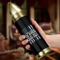 Police Retirement Bullet Tumbler My Time In Uniform Is Over USA Flag Retied Officer Gifts