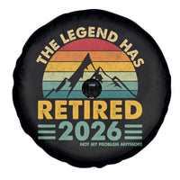 Retired 2026 Not My Problem Anymore Spare Tire Cover Vintage Retirement Gift
