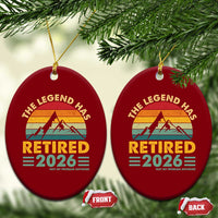 Retired 2026 Not My Problem Anymore Ceramic Ornament Vintage Retirement Gift