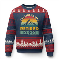 Retired 2026 Not My Problem Anymore Ugly Christmas Sweater Vintage Retirement Gift