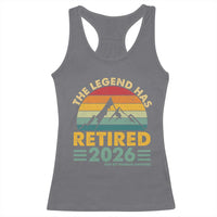 Retired 2026 Not My Problem Anymore Racerback Tank Top Vintage Retirement Gift