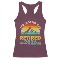 Retired 2026 Not My Problem Anymore Racerback Tank Top Vintage Retirement Gift