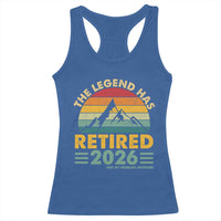 Retired 2026 Not My Problem Anymore Racerback Tank Top Vintage Retirement Gift